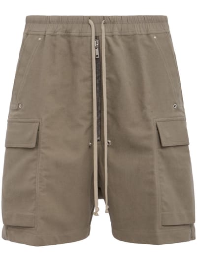 Rick Owens - Cargobelas cotton shorts