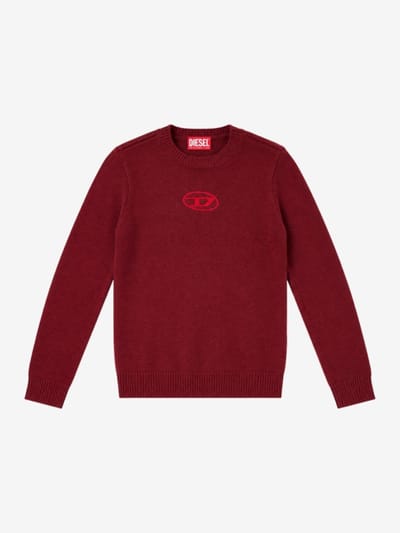Diesel Kids - Cotton crewneck sweatshirt w/logo