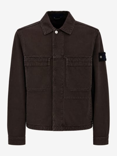 Stone Island - Cotton denim casual jacket