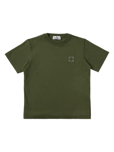 Stone Island Junior - Cotton jersey t-shirt w/logo