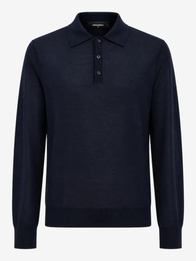Dsquared2 - D2 Upside Down Long Sleeves Polo