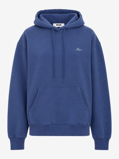 MSGM - Felpa con cappuccio e logo