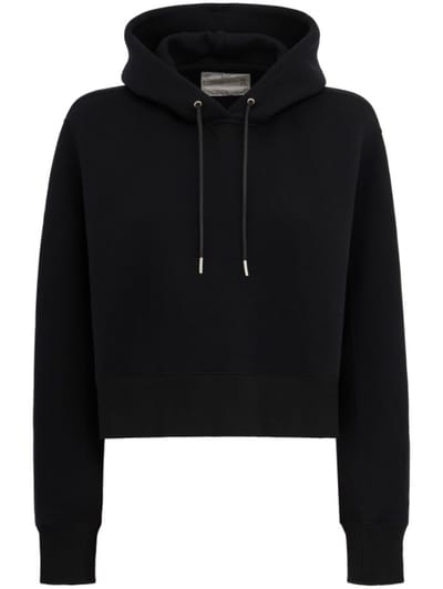 Sacai - Sudadera con capucha corta y cordón