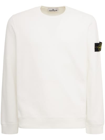 Stone Island - 套袖棉质圆领卫衣