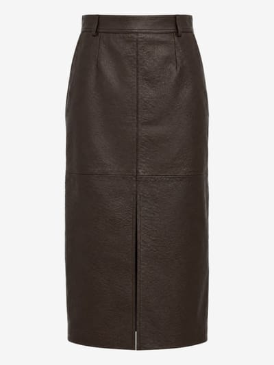 LUISA SPAGNOLI - Fidente leather skirt