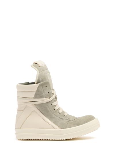 Rick Owens - Geobasket 麂皮和皮革运动鞋