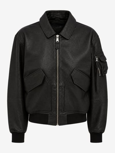 Alpha Industries - Giacca bomber in pelle CWU-36/P UV