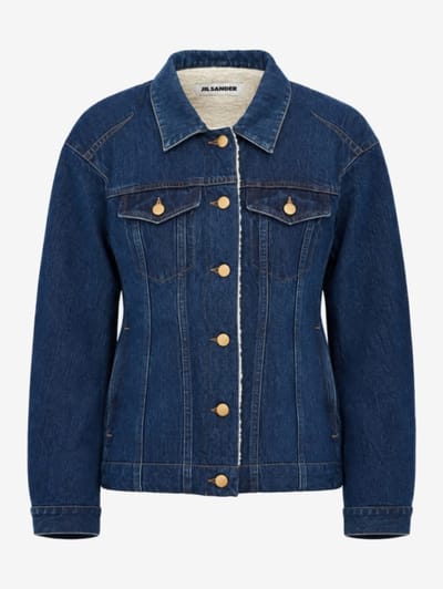 Jil Sander - Giacca in denim di cotone trattato