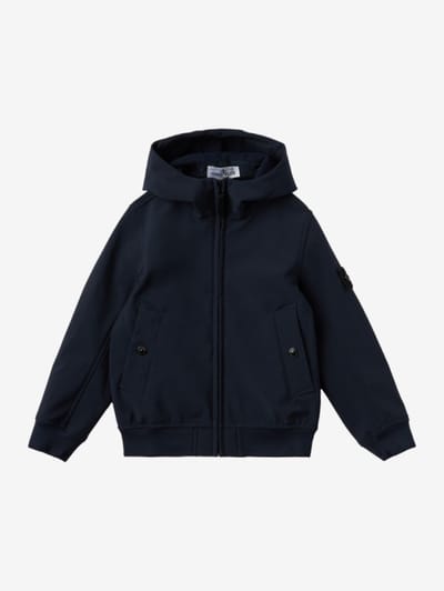 Stone Island Junior - Hooded nylon parka jacket