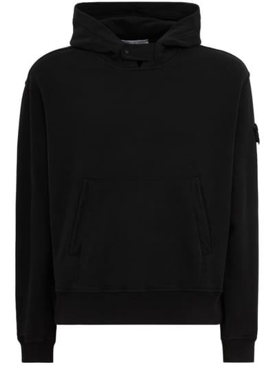 Stone Island - 徽标棉质帽衫