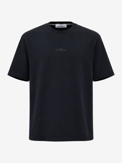 Stone Island - Logo cotton t-shirt