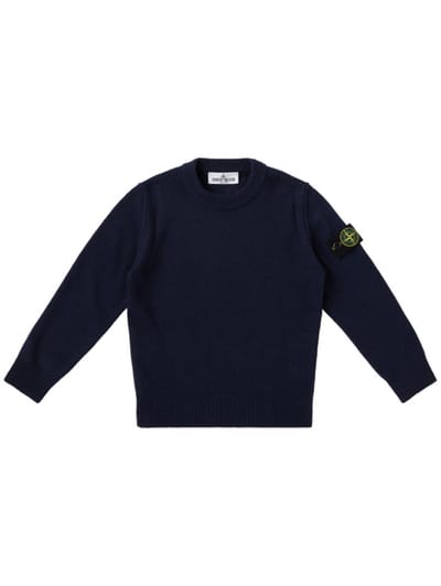 Stone Island Junior - 标志针织品