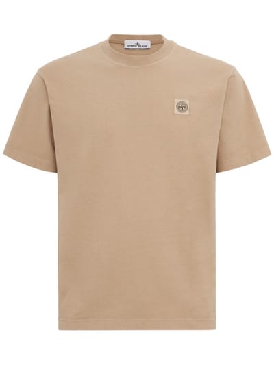 Stone Island - 徽章logo棉T恤