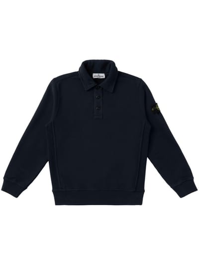 Stone Island Junior - 长袖 polo 衫