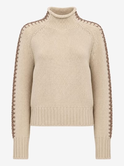 LUISA SPAGNOLI - Rollkragenpullover aus Schurwolle und Kaschmir