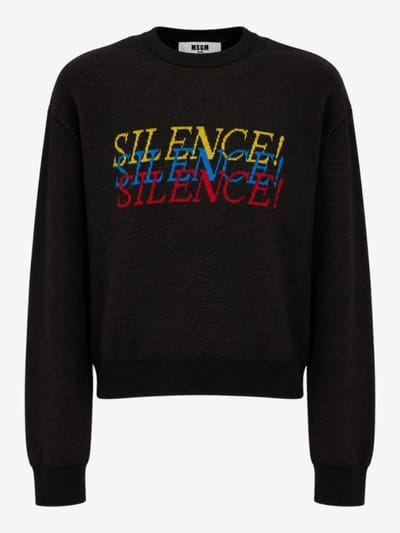 MSGM - Wool blend jacquard sweater