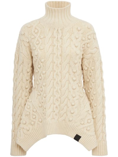 Stella McCartney - 毛绒线圈针织羊毛 peplum 套头衫