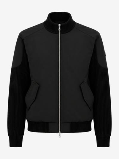 Moose Knuckles - Magnus hybrid wool blend knit jacket