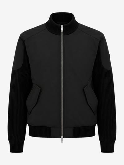 Moose Knuckles - Magnus hybrid wool blend knit jacket