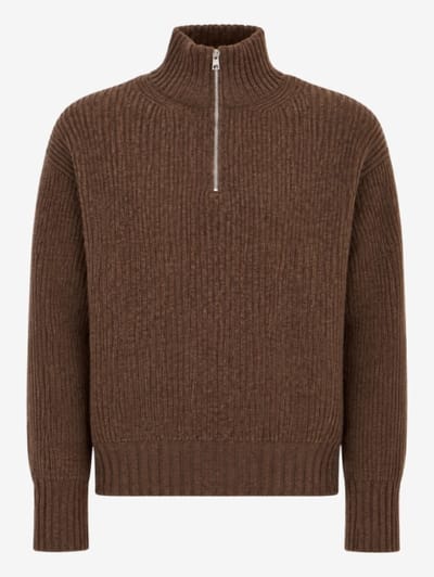 DIANA STUDIO - Merino blend knit polo w/ buttons