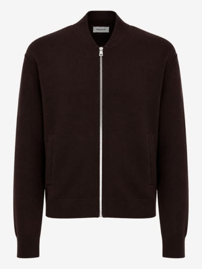 DIANA STUDIO - Merino wool bomber jacket w/zip closure