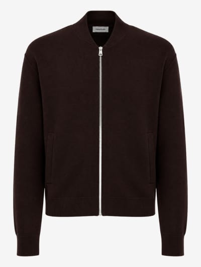 DIANA STUDIO - Merino wool bomber jacket with zip closure