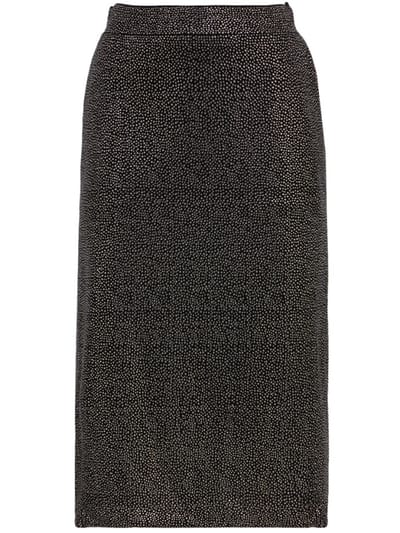 Giuseppe Di Morabito - Metallic mesh midi skirt