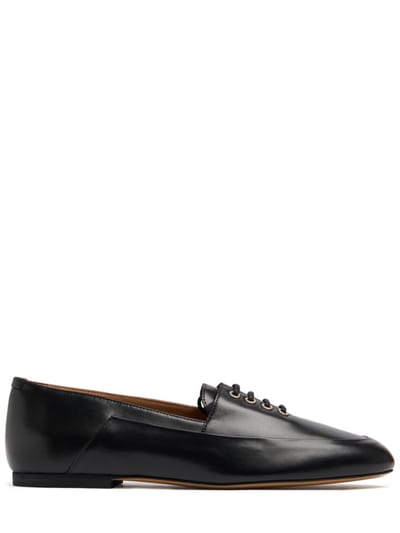 Jil Sander - Cowhide leather loafers with metal details