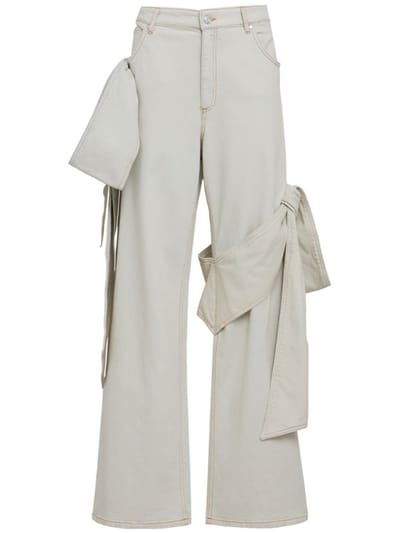 Blumarine - Big Bow cotton jeans