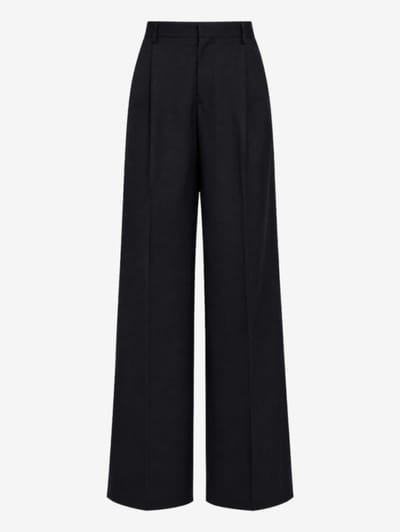 ANIPS - Pantalones anchos en lana merina