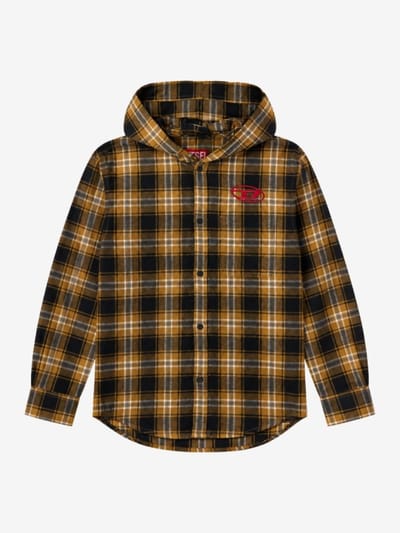Diesel Kids - Plaid cotton shirt
