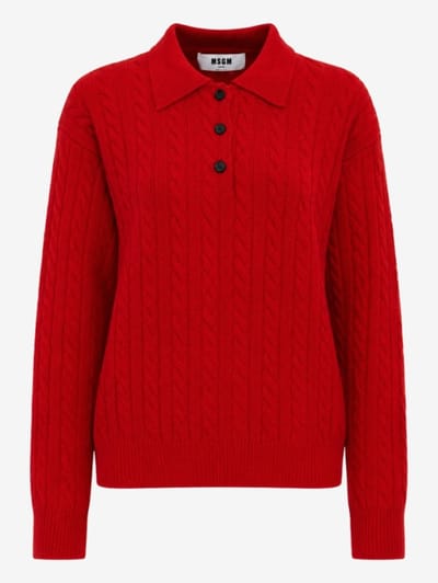 MSGM - Polo a trecce