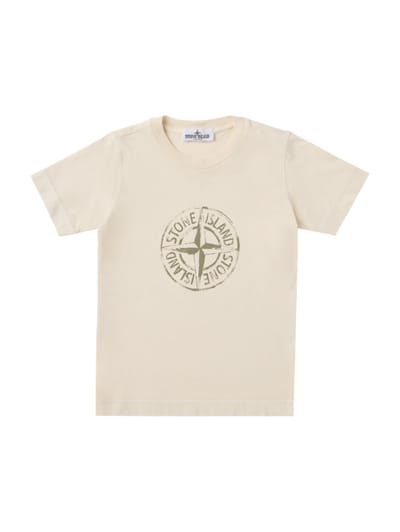 Stone Island Junior - 印花棉质短袖T恤