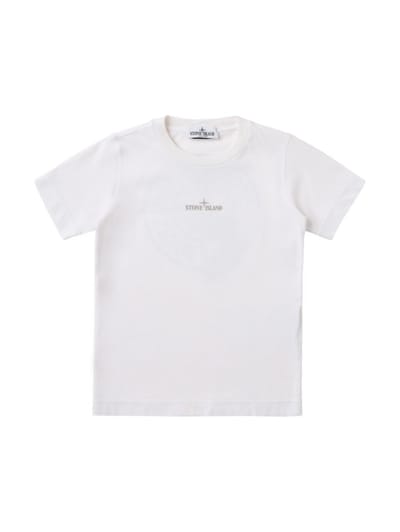 Stone Island Junior - 印花棉质运动衫