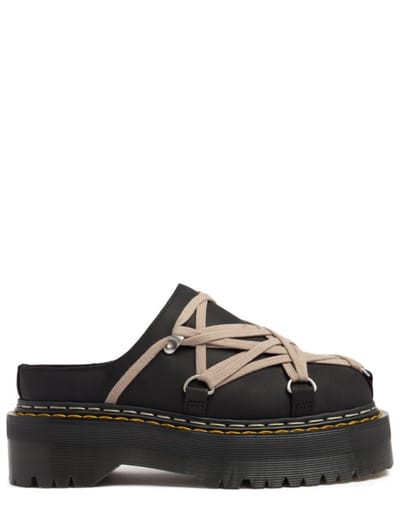 DR.MARTENS X RICK OWENS - 巨型四方鞋底的缠绕式凉鞋