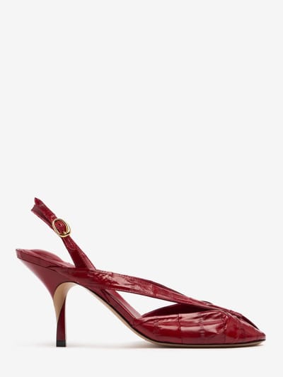 Jacquemus - Patent leather slingback sandals Poisson
