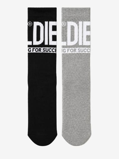 Diesel Kids - Set of 2 cotton blend jacquard socks