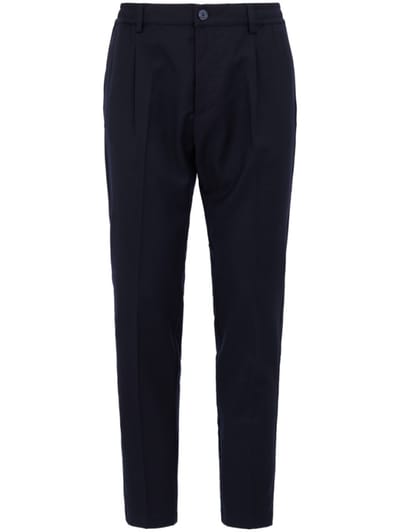 CRUNA - 单褶修身 tapered fit 配有弹性材料