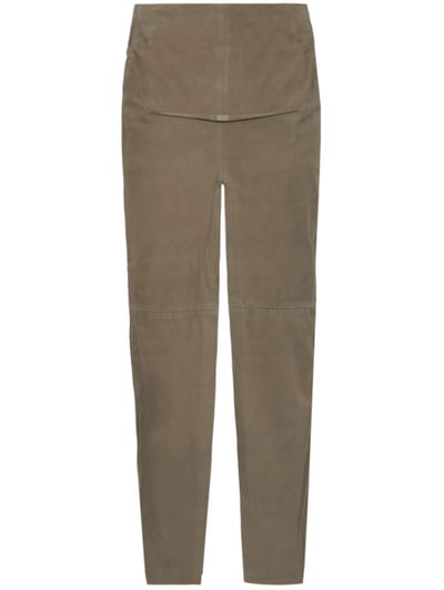Rick Owens - 切割皮革裙子
