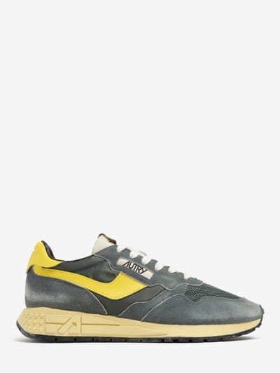 Autry - Reelwind Low nylon and leather sneakers