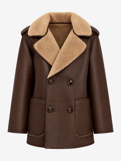 LUISA SPAGNOLI - Socio shearling jacket
