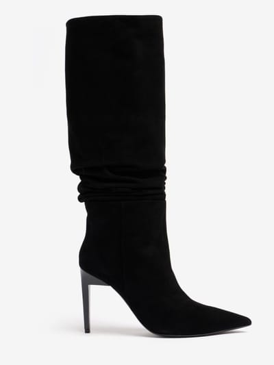 FABI - Suede high boots with a heel