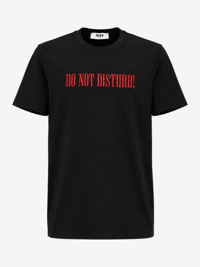 MSGM - T-shirt a maniche corte in cotone