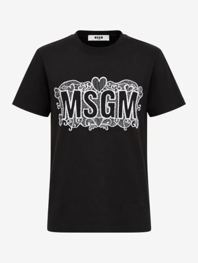 MSGM - T-shirt con logo stampato