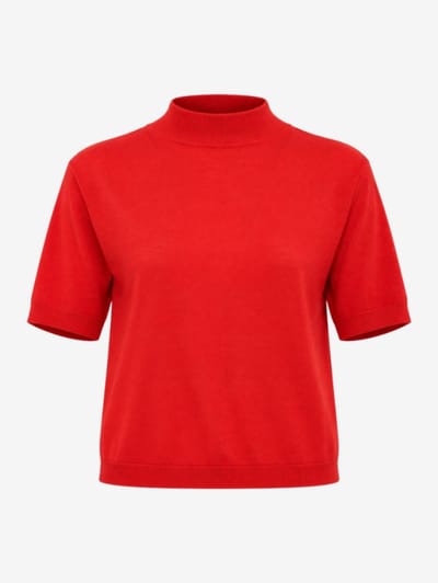 Jil Sander - Wool boat neck cropped t-shirt