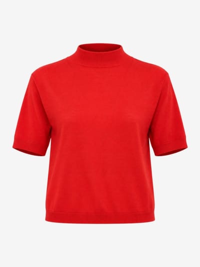 Jil Sander - Wool boat neck cropped t-shirt