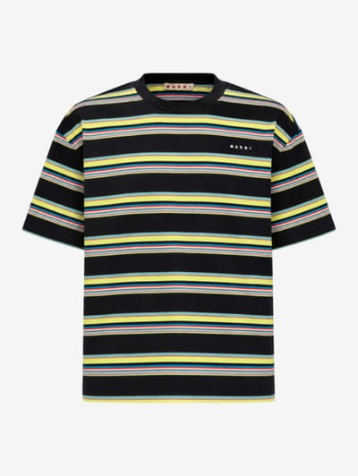 Marni - Bold stripe cotton jersey T-shirt