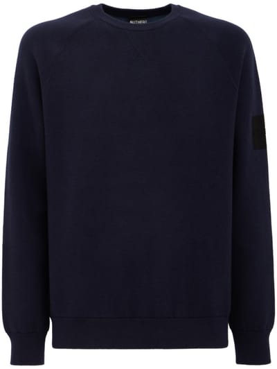 OUTHERE - Woodveil cotton blend crewneck sweater