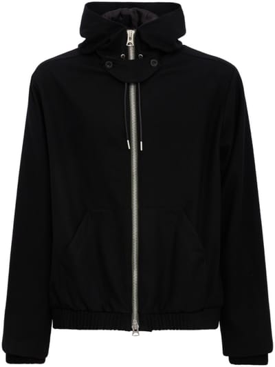 Sacai - Wool Flannel Hoodie