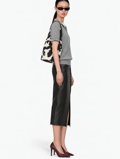 MSGM: Viscose midi skirt